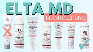 Elta MD Sunscreen Showdown  BEST Elta MD Sunscreens InDepth Review TINTED VS UNTINTED [upl. by Lemaceon]