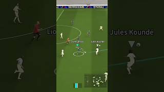 Lionel Messi ☠️ Long shot goal 🔥 efootball2025 efootball messi pes shorts pesmobile [upl. by Kenison193]