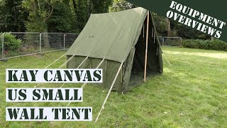 WW2 US small wall tent review [upl. by Sharai]