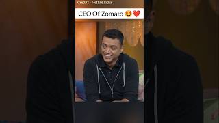 Zomato Founder and CEO in The Great Indian Kapil Show🤩🤩 deepindergoyal shortsfeed comedy shorts [upl. by Salomie]