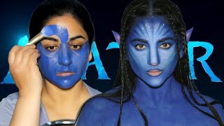 I Tried to Recreate The AVATAR Makeup Look [upl. by Solana]