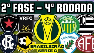 PRÓXIMOS JOGOS DA SÉRIE C 4ª RODADA DA 2ª FASE 2109 A 2309 [upl. by Sidonia]