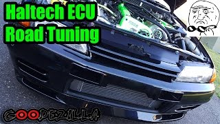 Single Turbo R32 GTR  Base Map Tuning with Haltech Platinum Pro V2 [upl. by Annayrb]