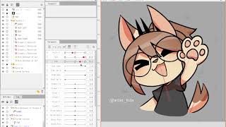 waving twitch emote live2d practice [upl. by Khosrow]