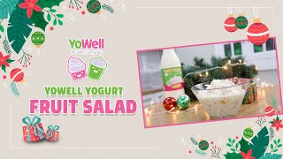 Christmas Fruit Salad Recipe Idea  YoWell Yogurt [upl. by Berg]