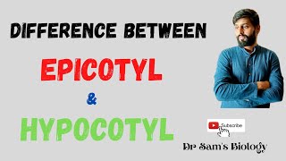 Difference between Epicotyl and Hypocotyl [upl. by Netsruk]