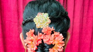 New hair style girl simple  Satya Rangoli hair hairstyle satyarangoli [upl. by Aguste330]