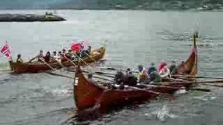 Viking ship regatta in Norway [upl. by Aisined786]