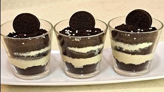 OREO BISCUIT DESSERT RECIPE 5 MINS OREO PUDDING COOKING WITHOUT FIRE FOR SCHOOL COMPETITION VIRAL [upl. by Domela395]