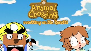 Animal Crossing resetting on Mr Resetti [upl. by Eulalie]