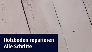 Holzboden reparieren mit Eazyfix® Premium Holz Fein Spachtel [upl. by Stedt]