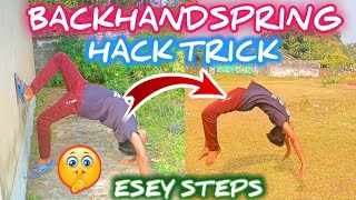 backhandspring tutorial in Hindi 🤘how to do a backflip tutorial 2022💪 tubu Michael  learn backflip [upl. by Sileray79]