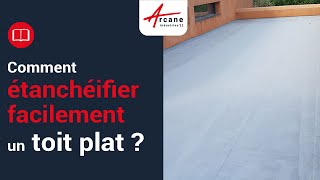 Comment étancher facilement un toit terrasse plat   Résine étanchéité toit terrasse plat [upl. by Irrep]