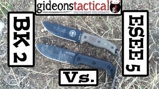 Kabar BK 2 vs ESEE 5 Knife Comparison [upl. by Cavanaugh642]