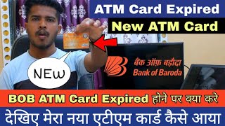 BOB ATM card expired hone par kya kare। bank of baroda debit card expired how to get a new one [upl. by Kyd]