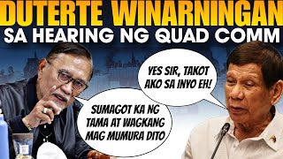 🔴ITO NA❗️DUTERTE HINDI NAKAPALAG SA OPENING STATEMENT NI CONG ABANTE [upl. by Vrablik]