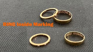 How to jewelry ring inside engraving by fiber laser marking machine [upl. by Montano]