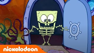 SpongeBob HALLOWEEN Theme Song 🎃  Nickelodeon Shorts [upl. by Remos]