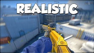 REALISTIC VIEWMODEL in CSGO [upl. by Barrus989]