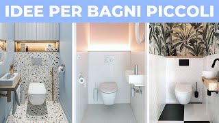 Idee per BAGNI PICCOLI bellissimi  Arredare casa [upl. by Aisak]