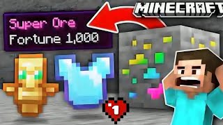 Minecraft But Ores Give OP Loots [upl. by Rodolph]