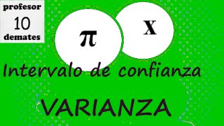 Intervalo de confianza para la varianza n≤100 00 explicación fórmula [upl. by Eeleak436]