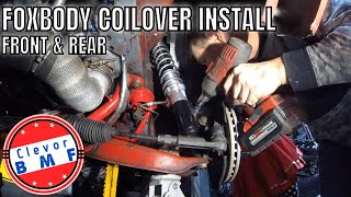 Coilover Install  Foxbody Mustang  Front amp Rear [upl. by Yaakov]