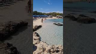 Beautiful Ayia Napa Beach 🏖 Small Makronissos Cyprus 🤩 cyprus ayianapa beachlife beach [upl. by Lyrac]