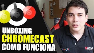 GOOGLE CHROMECAST COMO INSTALAR COMO FUNCIONA USAR BAIXAR APP TV HDMI IPHONE ANDROID NETFLIX 1 2 3 [upl. by Ahsikad]