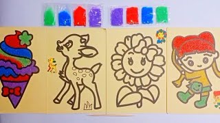 coloring pictures of flowers from sand [upl. by Laux132]