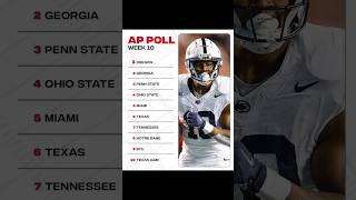 The AP top poll was out after week 10 and the Oregon ducks are now number one [upl. by Remled]