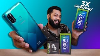 Infinix Smart 4 Plus amp SNOKOR TWS Unboxing amp First Impressions⚡⚡⚡Big Battery amp Display 3x GIVEAWAY [upl. by Sinnej]