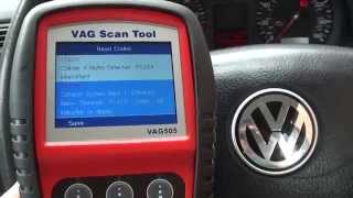 VW Fault Codes 16688 amp 16804 Pulled From A VW Golf Diagnostic Check VAG505 [upl. by Ynneg]