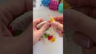 New multicolor granny square Watch full tutorial on mu youtube channel [upl. by Laro]