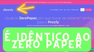 Procfy  Novo Site que é idêntico ao QuickBooks Zeropaper A Solução perfeita para Gestão Financeira [upl. by Eremehc48]