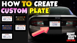 HOW TO CREATE CUSTOM PLATE IN GTA 5  CUSTOM NO PLATE 🛑  gta5 trending lygaming viralvideo [upl. by Dnalyk588]