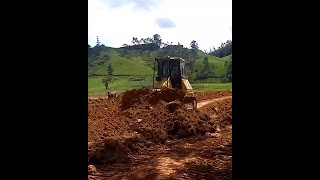 Nothing Gets in the Way Komatsu D51EX Bulldozer Pushes Thick Soil Like a Toy [upl. by Brandice392]