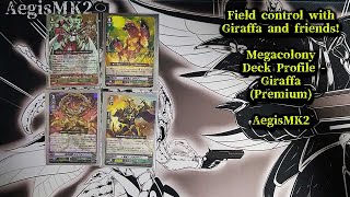 CardFight ヴァンガード Megacolony Deck Profile Giraffa  Premium [upl. by Wyndham]