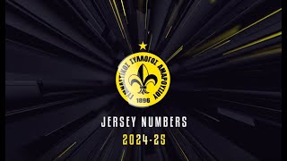 Maroussi Bc  Jersey Numbers 202425 [upl. by Avivah]