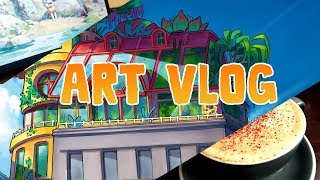 ART VLOG • Loads of thumbnails and other sketches  Q amp A [upl. by Sulienroc475]