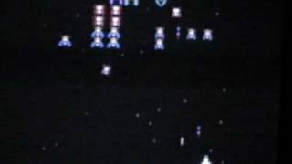 Atari Walkthrough Galaga  2 Ships  1 Captured  Game Over [upl. by Godfry514]