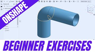 Onshape tutorial for beginner pipe making tutorial [upl. by Ecile488]