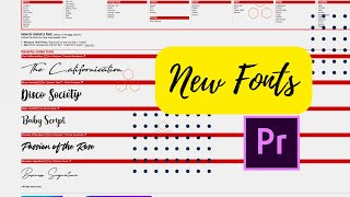 How to install fonts into Adobe Premiere Pro 2020 [upl. by Nieberg]