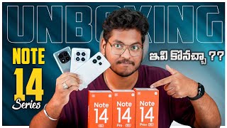 Redmi Note 14 Series Unboxing amp Quick Review  In Telugu [upl. by Cloris]