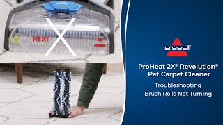 Troubleshooting Brush Rolls Not Turning  ProHeat 2X® Revolution® Pet Carpet Cleaner [upl. by Savell646]