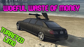 GTA Review  Turreted Limo  SALE  Why Its Not Worth It [upl. by Anwahsar]