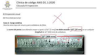 ¿Cómo evaluar la porosidad conforme con el código AWS D11 [upl. by Eluj]