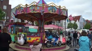 kinderkarussell auf dem Husumer Fischmarkt [upl. by Suki94]