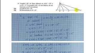 Triunghiul ABC din figura alaturata are unghiul BAC 90 grade si unghiul ACB15 grade [upl. by Fabyola]