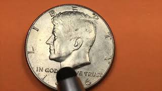 US 1966 Kennedy Half Dollar  A 16000 No Mint Mark  With SMS version [upl. by Rehctaht]